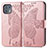 Leather Case Stands Butterfly Flip Cover Holder for Motorola Moto Edge 20 Lite 5G Pink