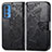 Leather Case Stands Butterfly Flip Cover Holder for Motorola Moto Edge 20 Pro 5G Black