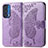 Leather Case Stands Butterfly Flip Cover Holder for Motorola Moto Edge (2021) 5G Clove Purple