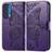 Leather Case Stands Butterfly Flip Cover Holder for Motorola Moto Edge (2021) 5G Purple