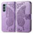 Leather Case Stands Butterfly Flip Cover Holder for Motorola Moto Edge S30 5G Clove Purple