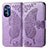 Leather Case Stands Butterfly Flip Cover Holder for Motorola Moto G Stylus (2022) 5G Clove Purple