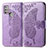 Leather Case Stands Butterfly Flip Cover Holder for Motorola Moto G10 Clove Purple