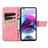 Leather Case Stands Butterfly Flip Cover Holder for Motorola Moto G100 5G