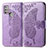 Leather Case Stands Butterfly Flip Cover Holder for Motorola Moto G20 Clove Purple