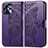 Leather Case Stands Butterfly Flip Cover Holder for Motorola Moto G23 Purple