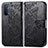 Leather Case Stands Butterfly Flip Cover Holder for OnePlus Nord N200 5G Black