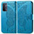 Leather Case Stands Butterfly Flip Cover Holder for OnePlus Nord N200 5G Blue