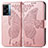 Leather Case Stands Butterfly Flip Cover Holder for Oppo A56S 5G Pink