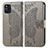 Leather Case Stands Butterfly Flip Cover Holder for Oppo Find X3 5G Gray