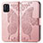Leather Case Stands Butterfly Flip Cover Holder for Oppo Find X3 5G Pink