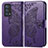Leather Case Stands Butterfly Flip Cover Holder for Oppo Reno6 Pro 5G Purple