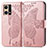 Leather Case Stands Butterfly Flip Cover Holder for Oppo Reno8 4G Pink