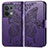 Leather Case Stands Butterfly Flip Cover Holder for Oppo Reno9 5G Purple