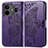 Leather Case Stands Butterfly Flip Cover Holder for Realme GT Neo5 5G Purple