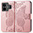Leather Case Stands Butterfly Flip Cover Holder for Realme GT Neo5 5G Rose Gold