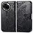 Leather Case Stands Butterfly Flip Cover Holder for Realme V50s 5G Black