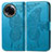 Leather Case Stands Butterfly Flip Cover Holder for Realme V50s 5G Blue