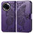 Leather Case Stands Butterfly Flip Cover Holder for Realme V50s 5G Purple