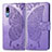Leather Case Stands Butterfly Flip Cover Holder for Samsung Galaxy A2 Core A260F A260G Clove Purple