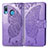 Leather Case Stands Butterfly Flip Cover Holder for Samsung Galaxy A30 Clove Purple