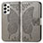 Leather Case Stands Butterfly Flip Cover Holder for Samsung Galaxy A33 5G Gray