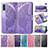 Leather Case Stands Butterfly Flip Cover Holder for Samsung Galaxy A70