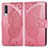 Leather Case Stands Butterfly Flip Cover Holder for Samsung Galaxy A70 Hot Pink