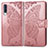 Leather Case Stands Butterfly Flip Cover Holder for Samsung Galaxy A70 Pink
