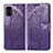 Leather Case Stands Butterfly Flip Cover Holder for Samsung Galaxy A71 5G Purple