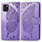 Leather Case Stands Butterfly Flip Cover Holder for Samsung Galaxy A81 Clove Purple