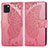 Leather Case Stands Butterfly Flip Cover Holder for Samsung Galaxy A81 Hot Pink