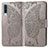 Leather Case Stands Butterfly Flip Cover Holder for Samsung Galaxy A90 5G Gray