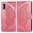 Leather Case Stands Butterfly Flip Cover Holder for Samsung Galaxy A90 5G Hot Pink