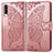 Leather Case Stands Butterfly Flip Cover Holder for Samsung Galaxy A90 5G Pink