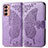 Leather Case Stands Butterfly Flip Cover Holder for Samsung Galaxy M13 4G Clove Purple