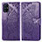 Leather Case Stands Butterfly Flip Cover Holder for Samsung Galaxy M51 Purple