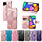 Leather Case Stands Butterfly Flip Cover Holder for Samsung Galaxy M62 4G
