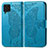 Leather Case Stands Butterfly Flip Cover Holder for Samsung Galaxy M62 4G Blue