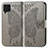 Leather Case Stands Butterfly Flip Cover Holder for Samsung Galaxy M62 4G Gray