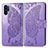 Leather Case Stands Butterfly Flip Cover Holder for Samsung Galaxy Note 10 Plus 5G Clove Purple