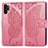 Leather Case Stands Butterfly Flip Cover Holder for Samsung Galaxy Note 10 Plus 5G Hot Pink