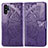 Leather Case Stands Butterfly Flip Cover Holder for Samsung Galaxy Note 10 Plus 5G Purple