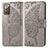 Leather Case Stands Butterfly Flip Cover Holder for Samsung Galaxy Note 20 5G Gray