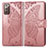 Leather Case Stands Butterfly Flip Cover Holder for Samsung Galaxy Note 20 5G Pink