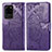Leather Case Stands Butterfly Flip Cover Holder for Samsung Galaxy S20 Ultra 5G Purple