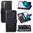 Leather Case Stands Butterfly Flip Cover Holder for Samsung Galaxy S21 5G
