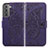 Leather Case Stands Butterfly Flip Cover Holder for Samsung Galaxy S21 5G Purple