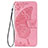 Leather Case Stands Butterfly Flip Cover Holder for Samsung Galaxy S22 Ultra 5G