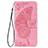 Leather Case Stands Butterfly Flip Cover Holder for Samsung Galaxy S23 Ultra 5G